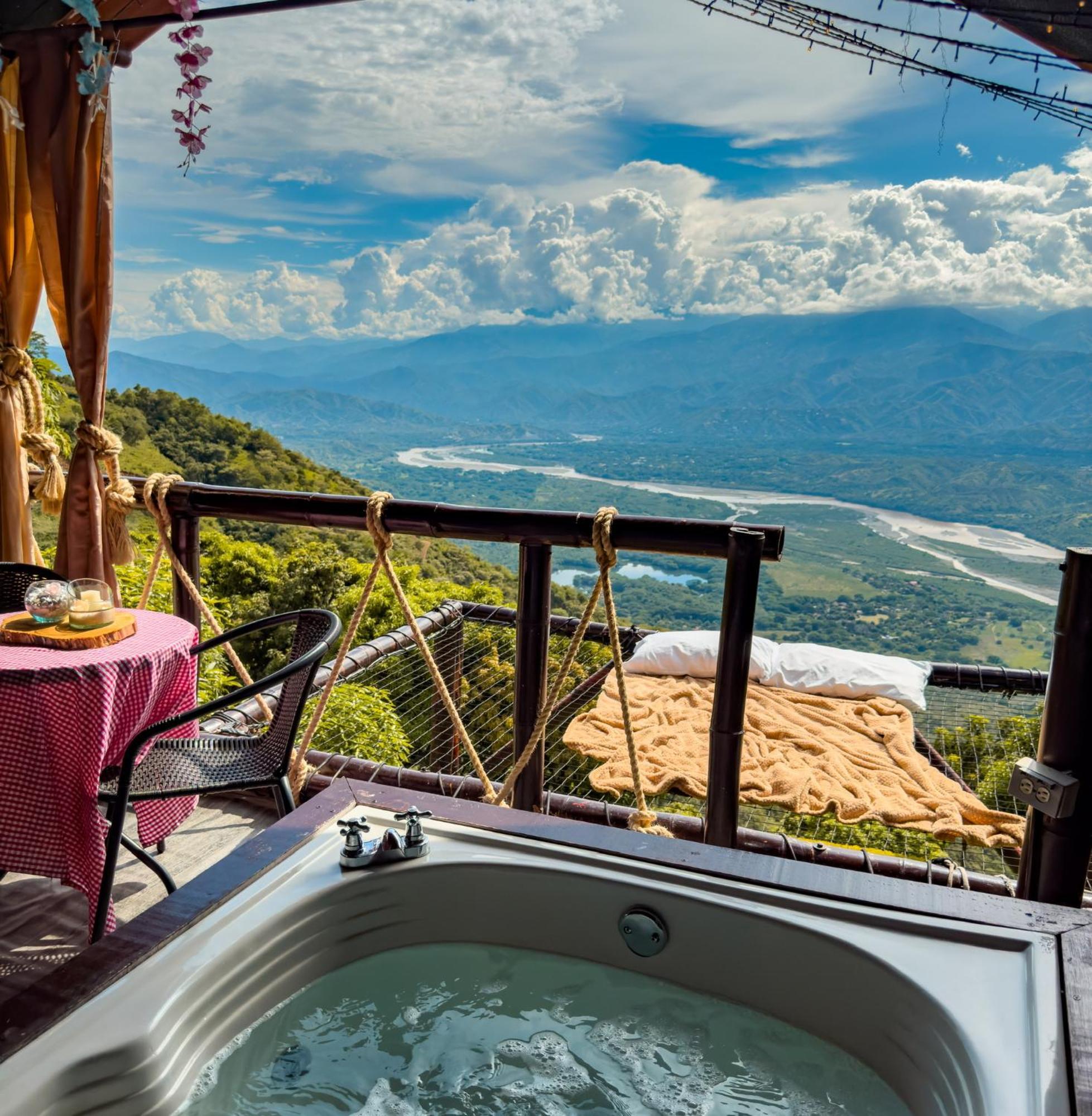 ホテル Glamping Mirador Santa Fe-ソペトラン エクステリア 写真