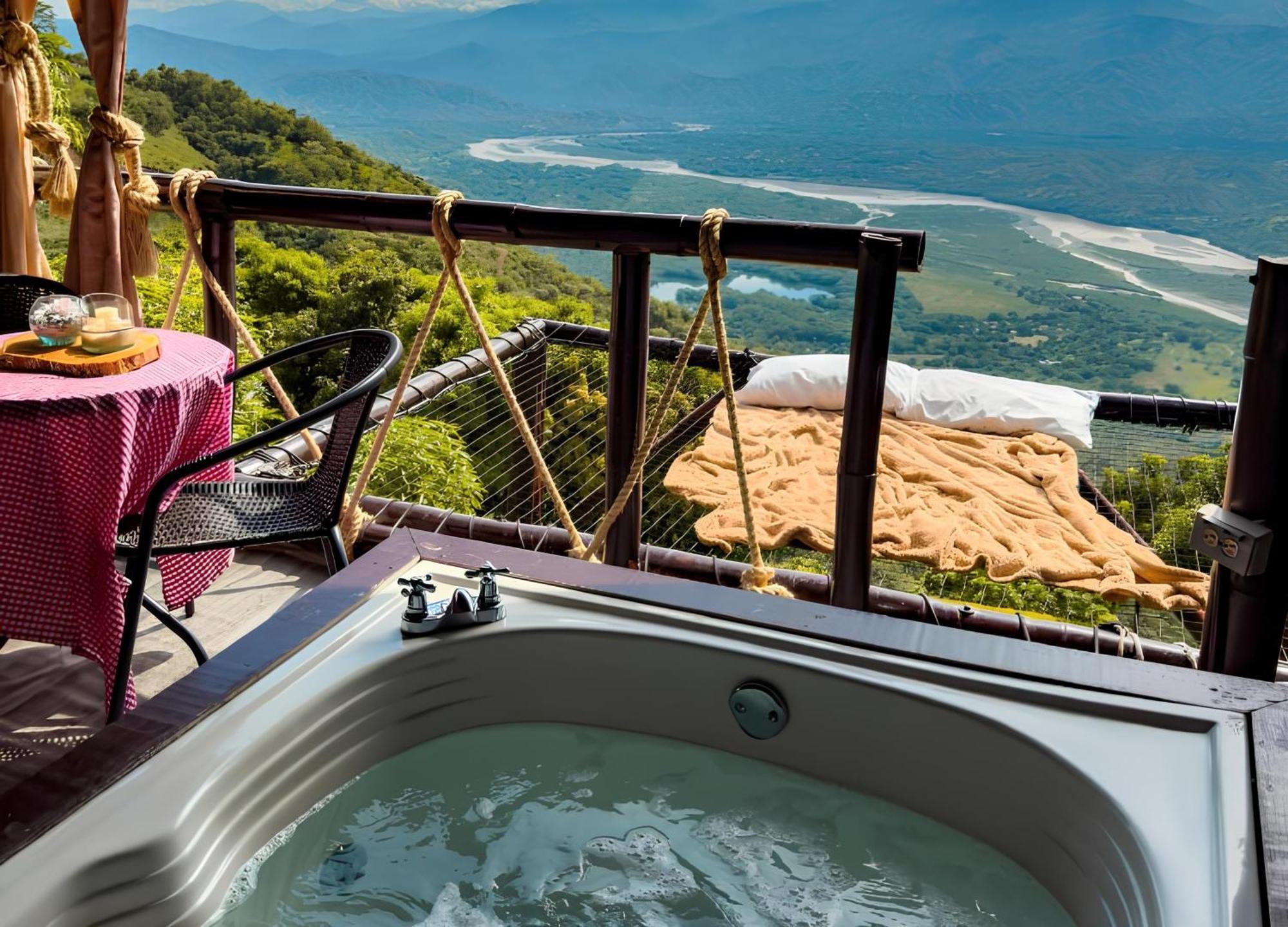 ホテル Glamping Mirador Santa Fe-ソペトラン エクステリア 写真