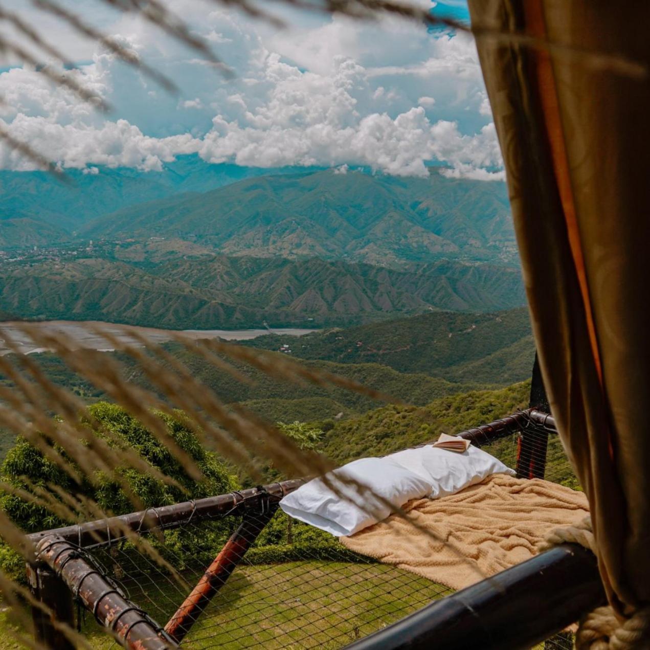 ホテル Glamping Mirador Santa Fe-ソペトラン エクステリア 写真