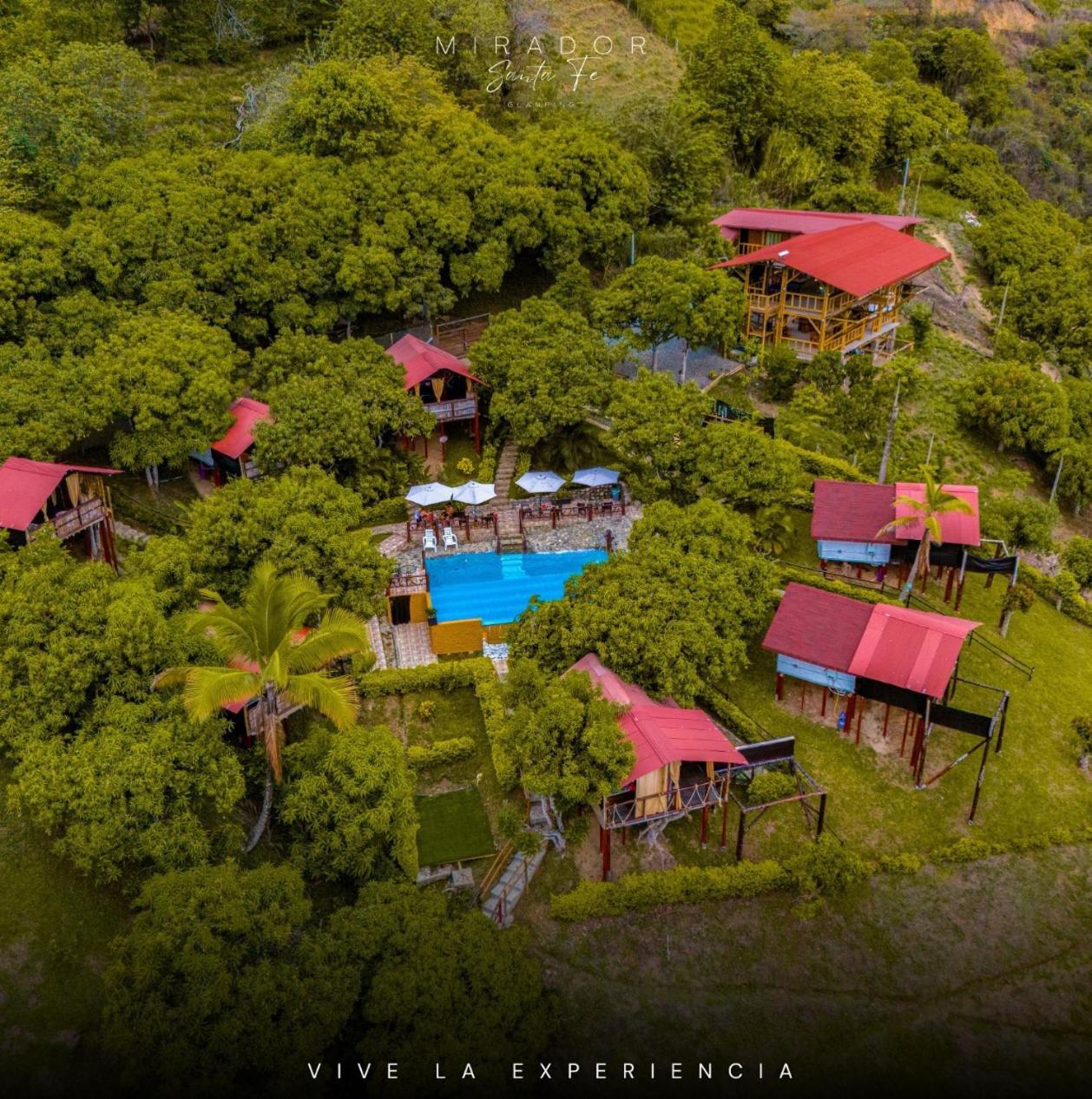 ホテル Glamping Mirador Santa Fe-ソペトラン エクステリア 写真